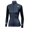 Warme Damen gestrickte Sportful Rythmo W Jersey schwarz-grau